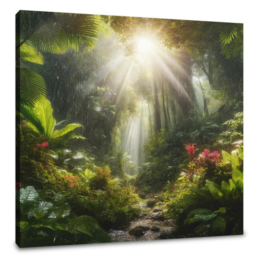 Tropical Rain Shower Canvas - Main Image
