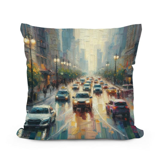 Urban Whispers Cotton Cushion - Main Image