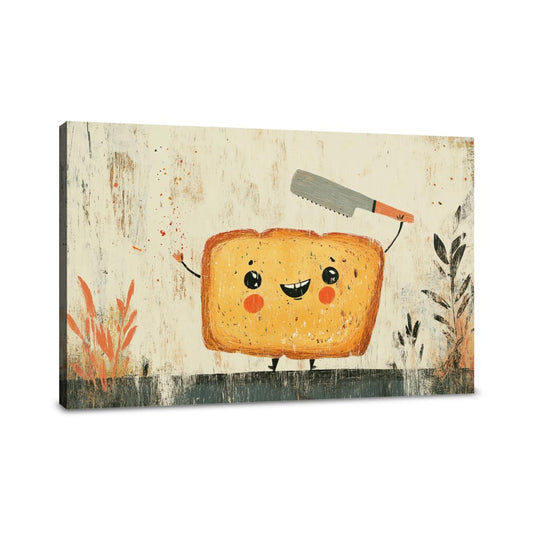 Smiling Bread Canvas - Main Image