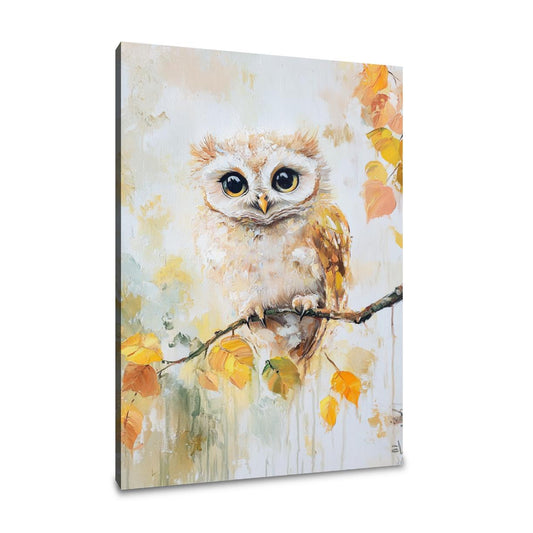 Wise Baby Owl Canvas - Main Image