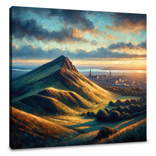 Edinburgh's Arthur's Seat Dusk Canvas - Main Image