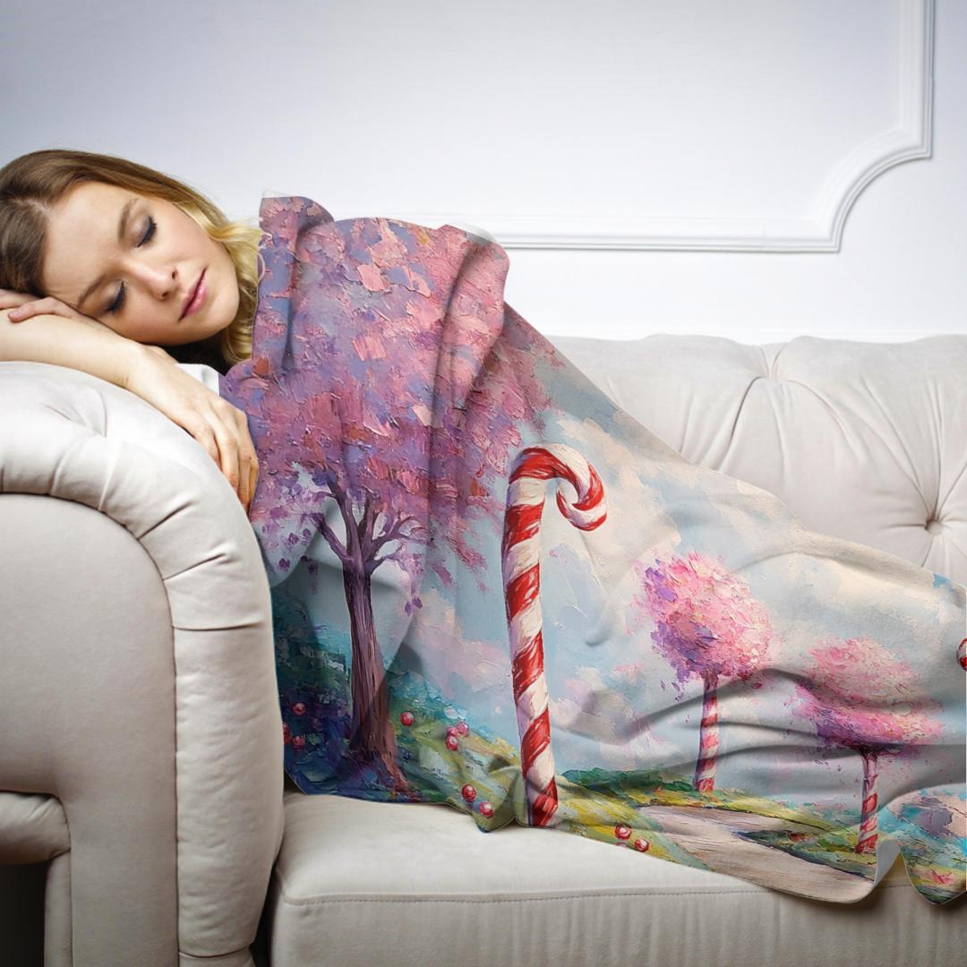 Candy Land Joyful Blanket - Secondary Image