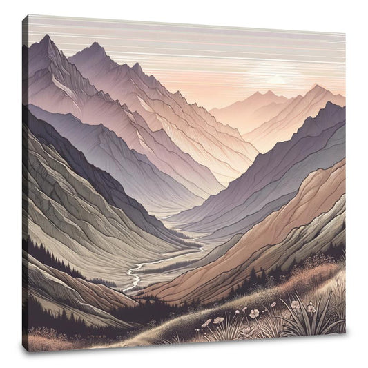 Sunrise Peaks Canvas - Main Image