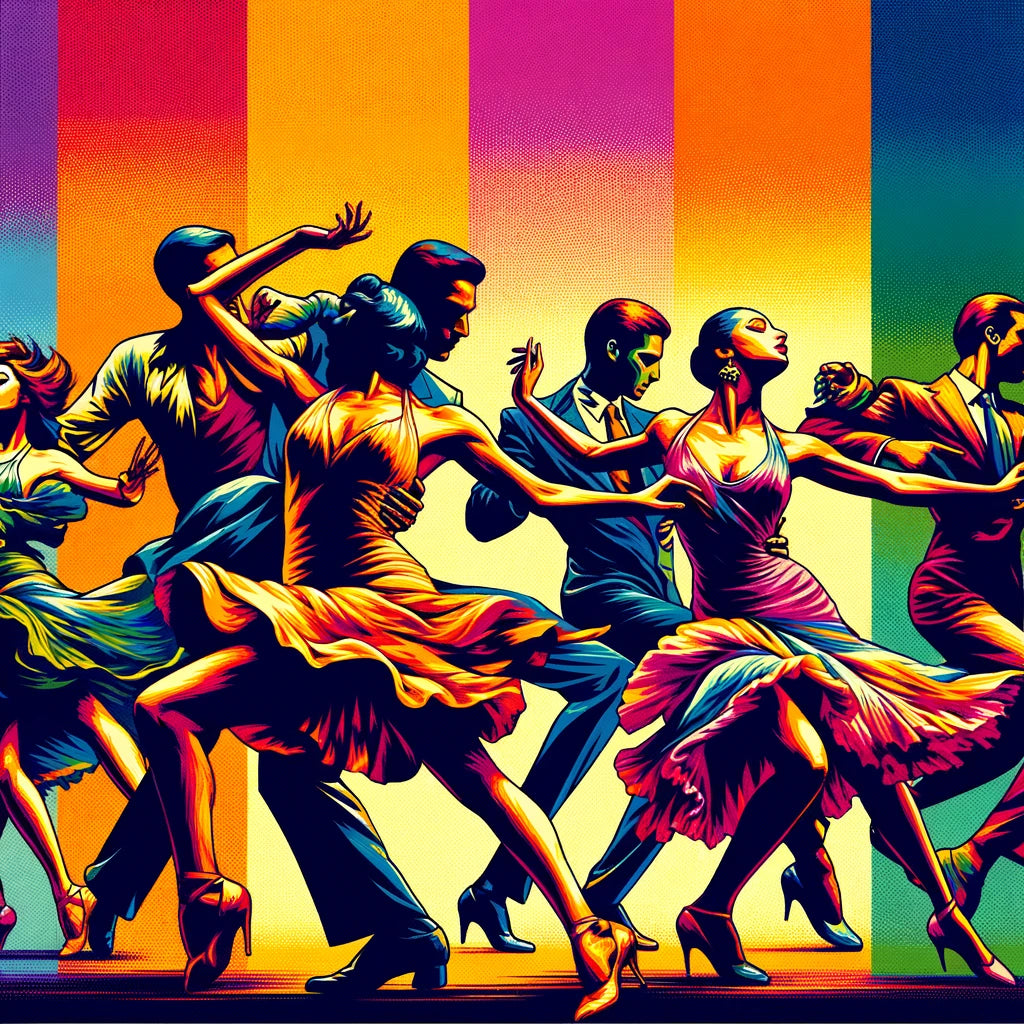 Vibrant Dance Spectrum Canvas