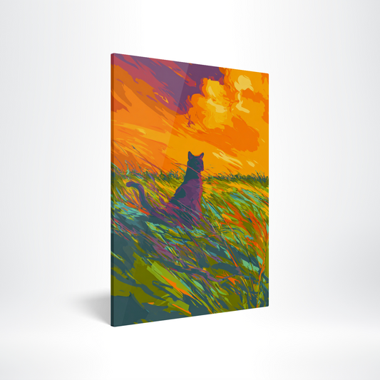 Violet Cat Wilderness Acrylic Print Hero Image