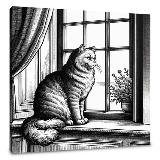 Elegant Gaze Canvas - Main Image