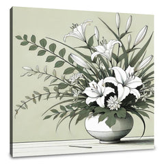 Elegant Ikebana Canvas - Main Image