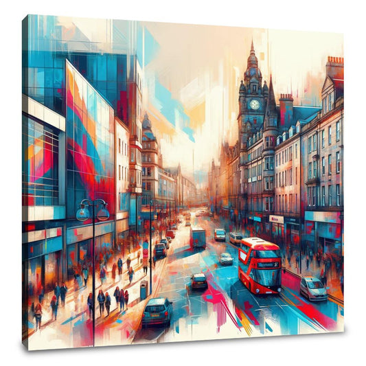 Union Street Vibrance Canvas - Main Image