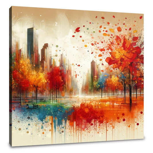 Autumn Park Harmony Canvas - Main Image