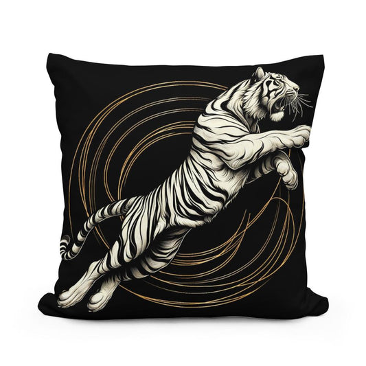 Golden Leap Majesty Cotton Cushion - Main Image
