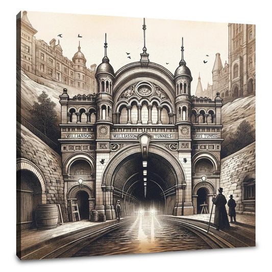 Historic Liverpool Tunnels Expanded Canvas - Main Image