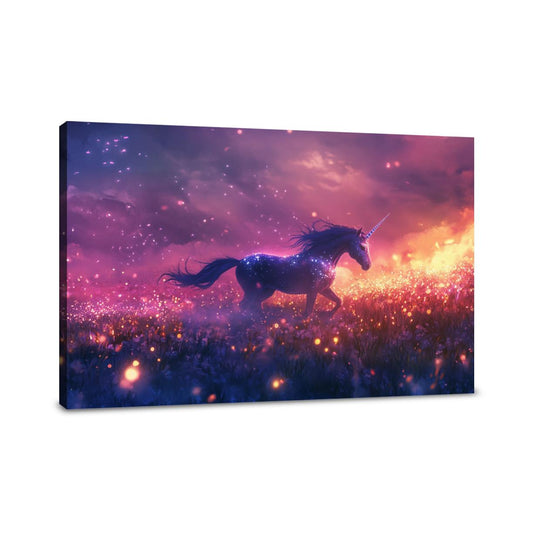 Unicorn Firefly Dreamscape Canvas - Main Image