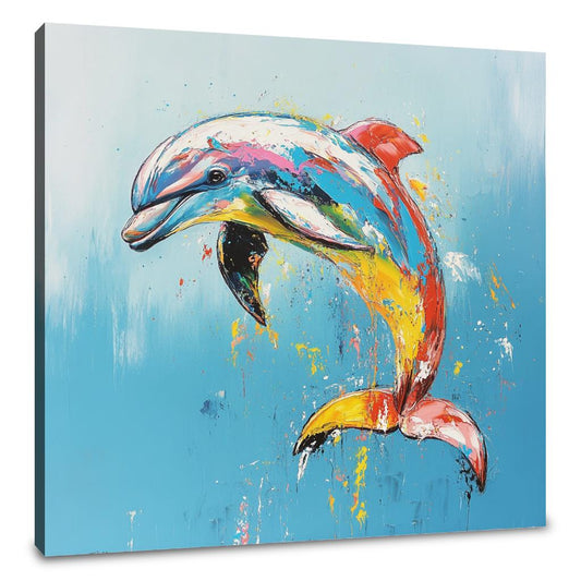 Dolphin's Dance Canvas - Main Image