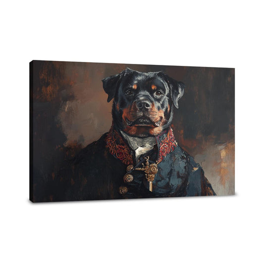 Regal Rottweiler Canvas - Main Image