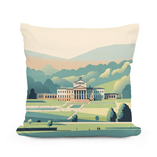Manchester Heaton Park Serene Minimalism Cotton Cushion - Main Image