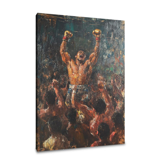 Victorious Boxer Triumph Canvas - Main Image