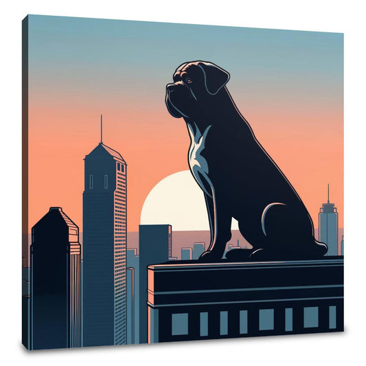 Dawn Sentinel Bullmastiff Canvas - Main Image