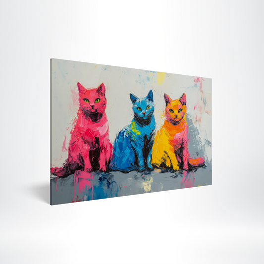 Whiskered Trio Acrylic Print Hero Image