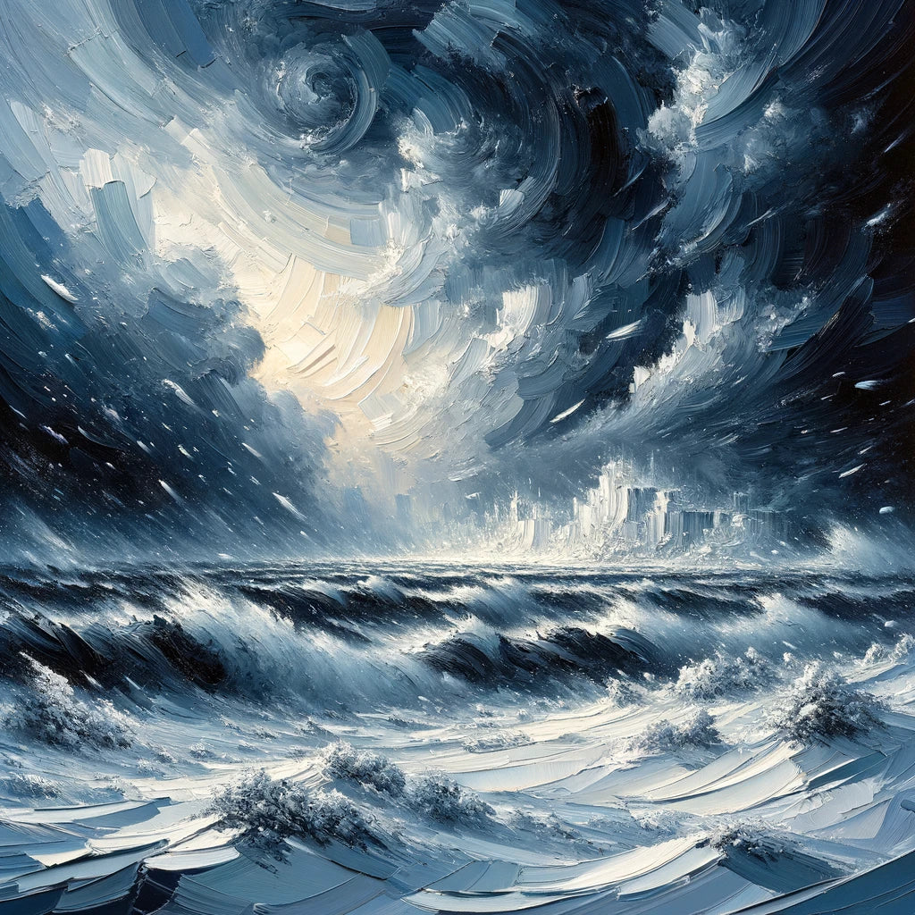 Winter's Fury Unleashed Canvas