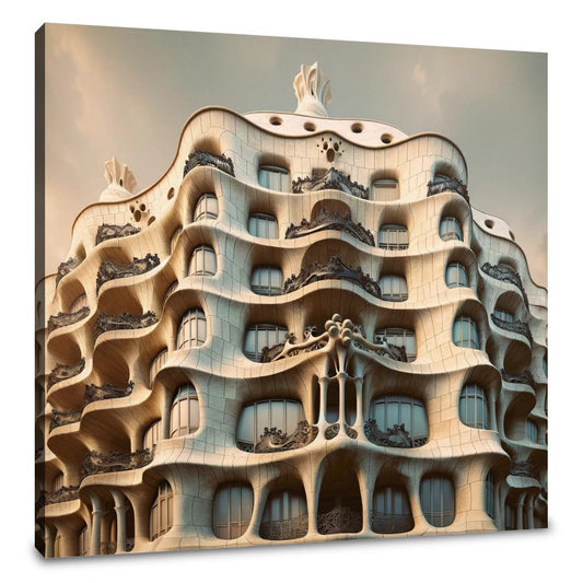 Casa Milà Waves Canvas - Main Image
