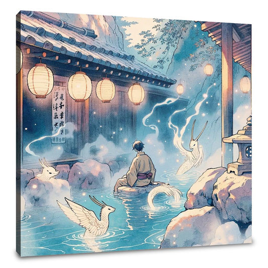 Mystic Onsen Whispers Canvas - Main Image