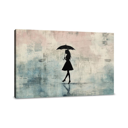 Woman with Umbrella Canvas - Main Image
