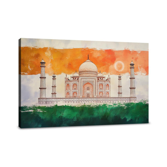 Taj Mahal Reverie Canvas - Main Image