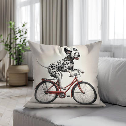 Pedalling Pooch Adventure Cotton Cushion - Secondary Image 4