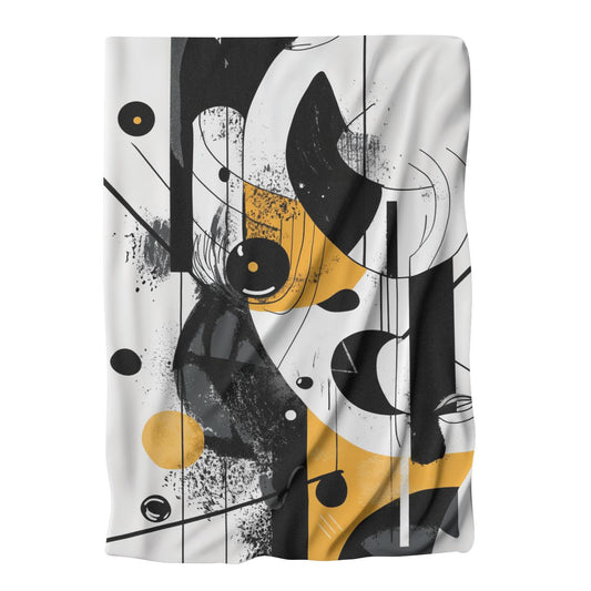 Monochrome Whimsy Blanket - Main Image