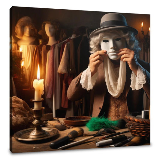 Unmasking Shadows Canvas - Main Image