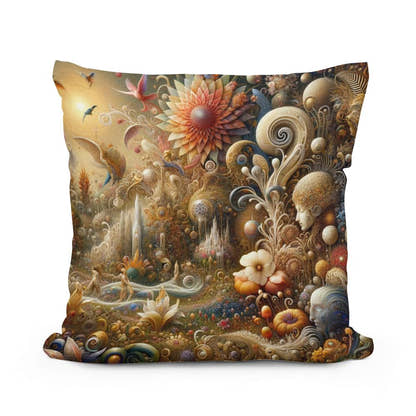 Mystical Garden Dream Cotton Cushion - Main Image