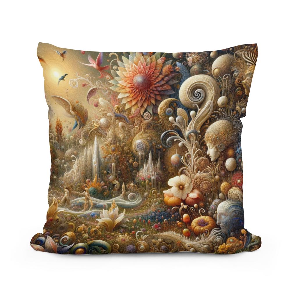 Mystical Garden Dream Cotton Cushion - Main Image