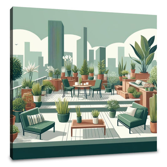 Rooftop Retreat Canvas - Main Image