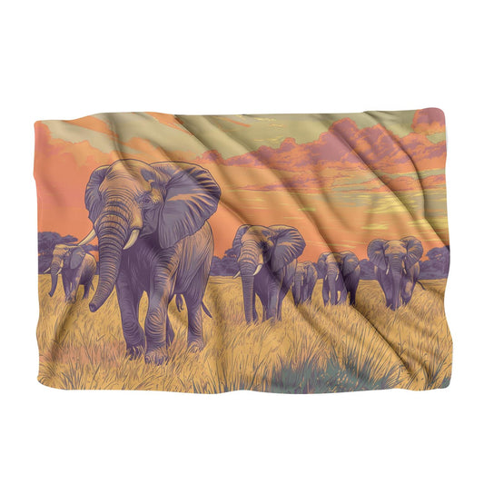 Elephants' Journey Blanket - Main Image