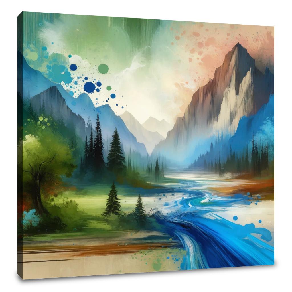 Tranquil Mountain Canvas - Main Image