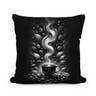 Steamy Mornings: Silver Aroma Cotton Cushion - Main Image