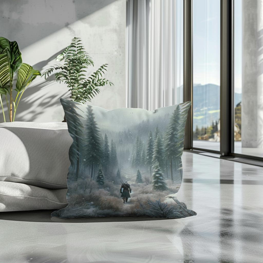 Mystical Meadow Cotton Cushion - Secondary Image 3