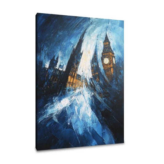Nostalgic Parliament Blue Canvas - Main Image
