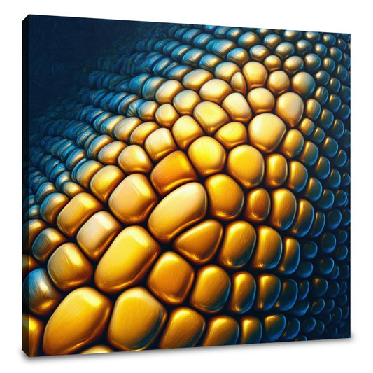 Golden Corn Mosaic Canvas - Main Image
