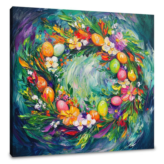 Easter Wreath Expression Canvas - Main Image