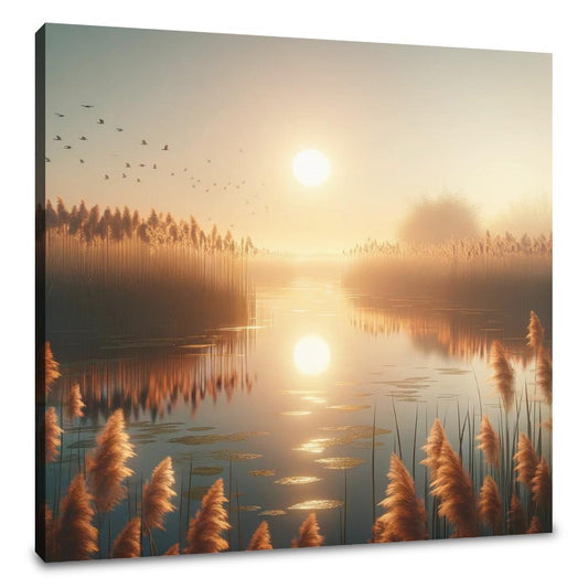 Marshland Sunrise Canvas - Main Image