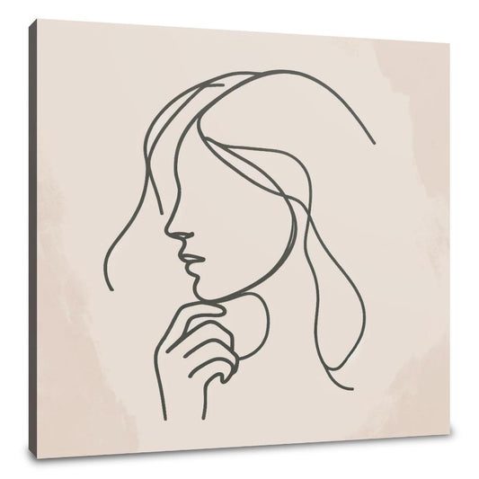 Thoughtful Contours Canvas - Main Image