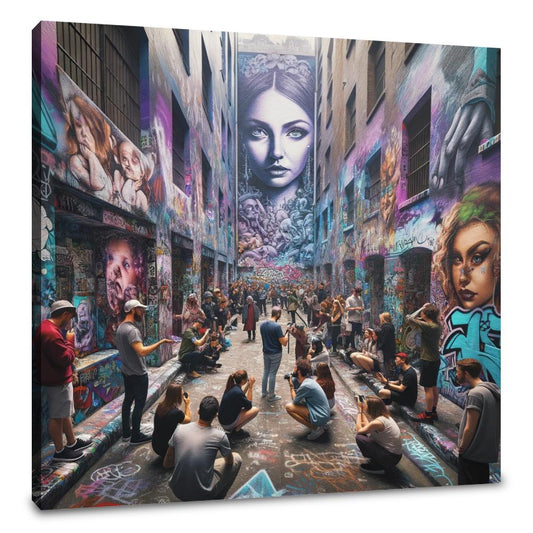 Alley of Artistic Echoes Canvas - Main Image