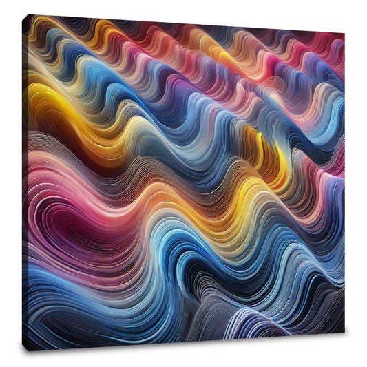 Chromatic Wave Harmony Canvas - Main Image