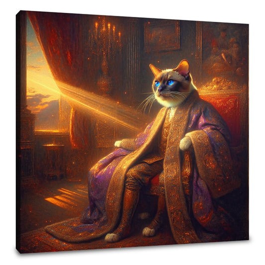 Regal Burmese Twilight Canvas - Main Image
