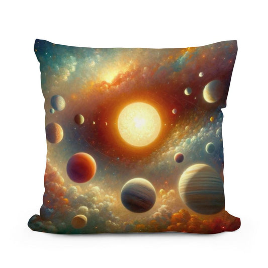 Celestial Dance Cotton Cushion - Main Image