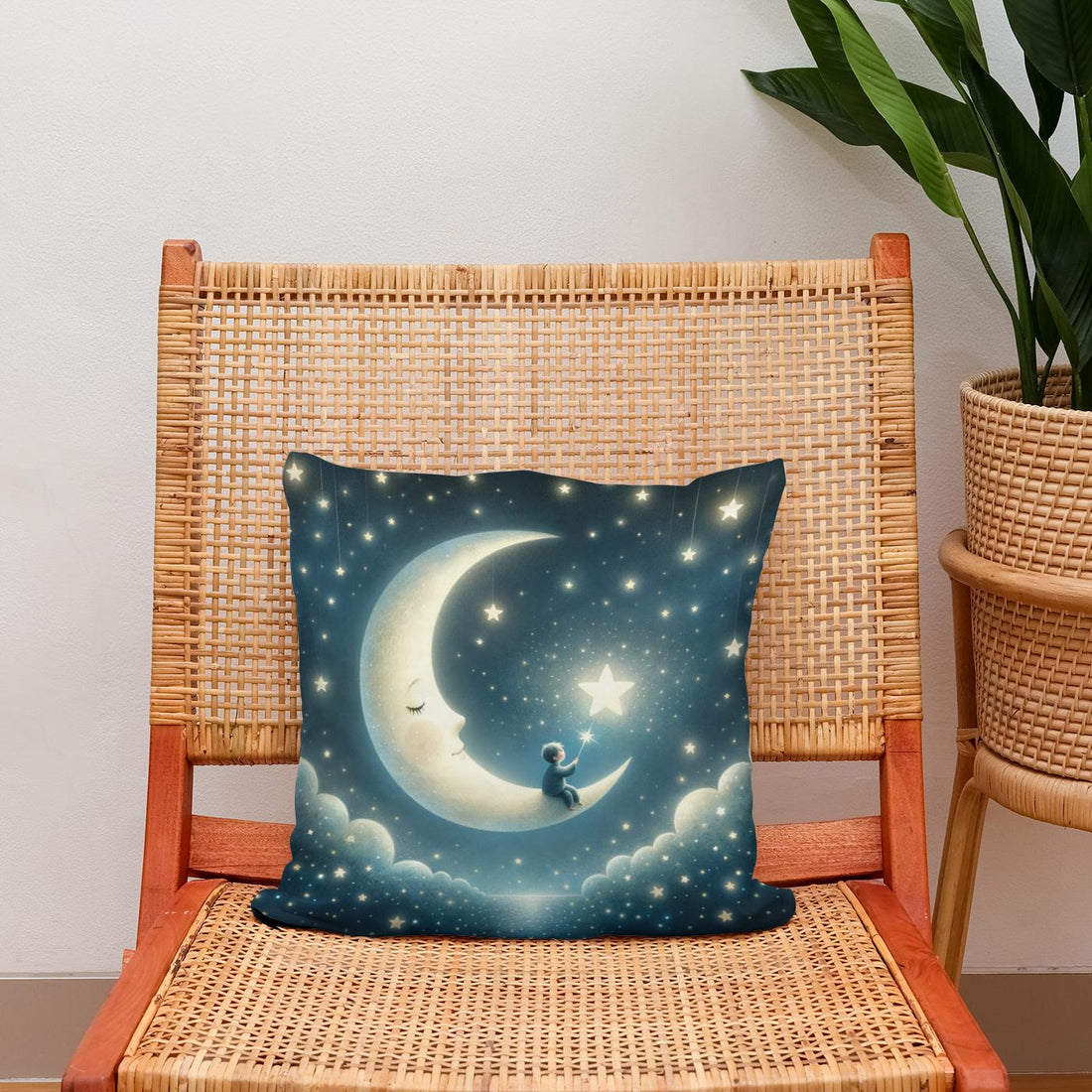 Moonlit Dream Cotton Pillow - Secondary Image 2