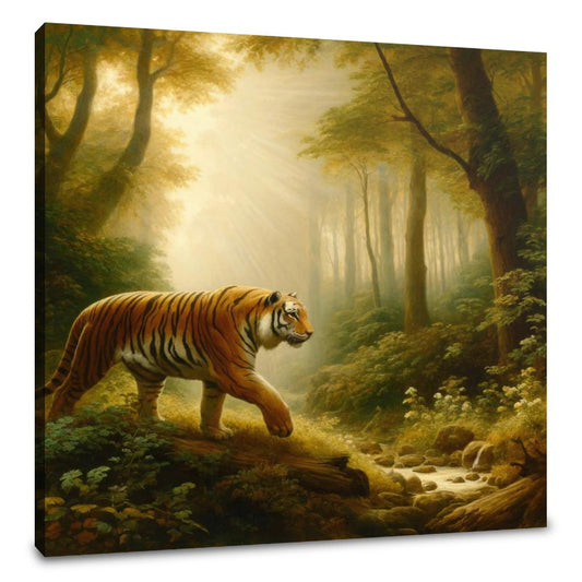 Classical Forest Tiger Canvas - Main Image