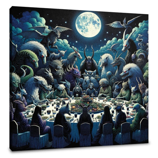 Banquet of the Yokai Canvas - Main Image