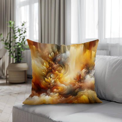Autumn's Radiance Cotton Cushion - Secondary Image 4